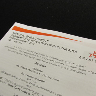 Beyond Engagement: Pathways to Equity & Inclusion in the Arts Beyond Engagement: Pathways to Equity & Inclusion in the Arts